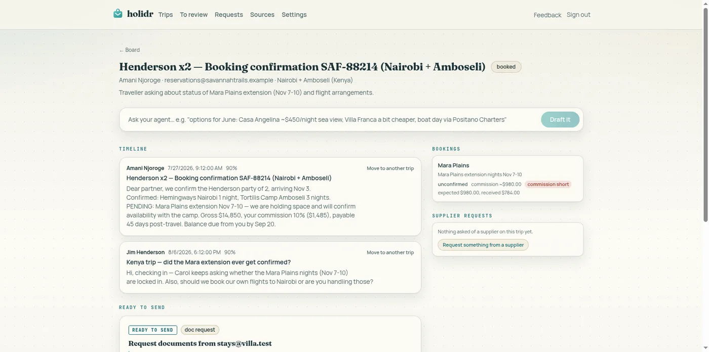 A booking flagged commission short: expected 980 dollars, received 784